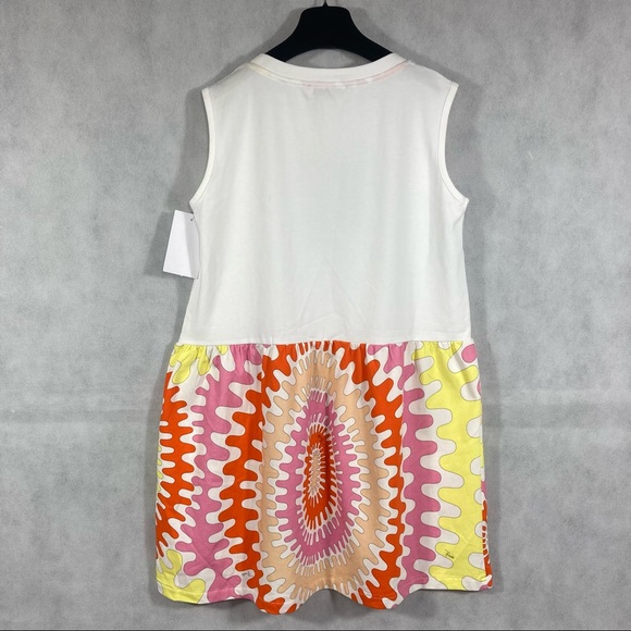 NWT Emilio Pucci Junior Graphic Logo Print Midi Dress - Picture 3 of 10